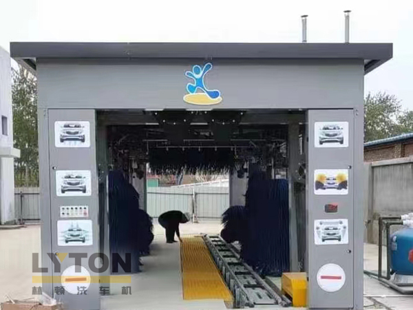 洗車設備認準林頓自動化！全自動洗車機洗車流程！
